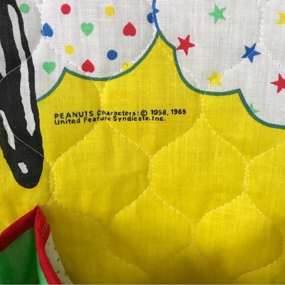 Vintage Peanuts Snoopy Charlie Brown Characters Cloth Hanging Organizer - Picture 5 of 10